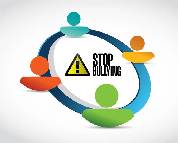 Bully free zone people connection concept — Stock Photo, Image