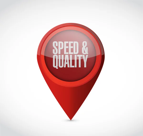 Speed and quality pointer sign — Stock Photo, Image