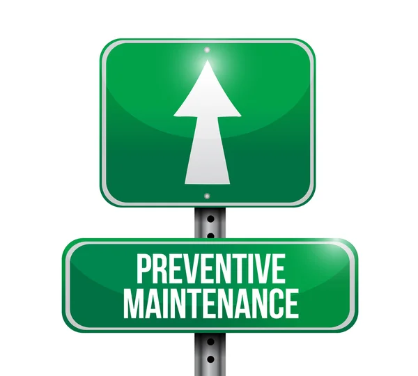 Preventive maintenance road sign concept — Stock Photo, Image
