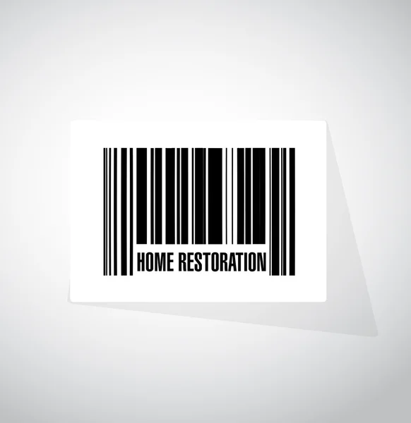 Home restoration upc code sign — Stock Photo, Image