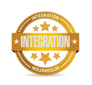 entegrasyon Altın Mühür işareti illüstrasyon