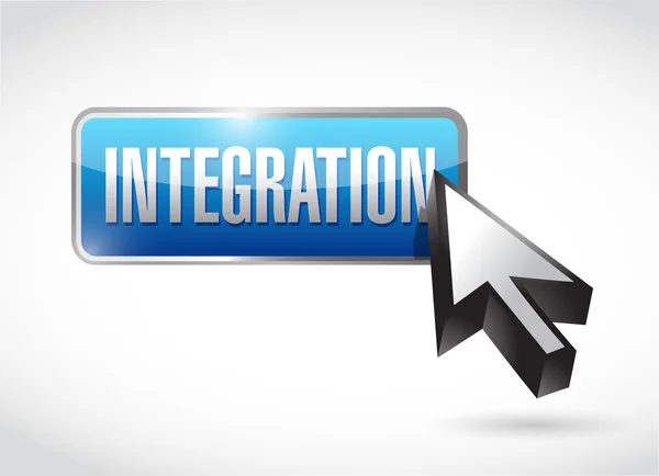 Integration button sign illustration design — Stock Photo, Image