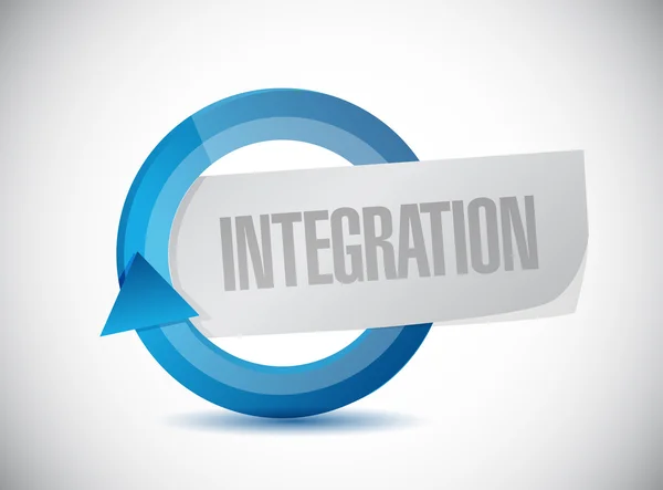Integration Zyklus Zeichen Illustration Design — Stockfoto