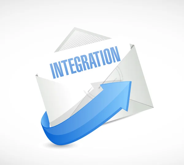 Intégration mail signe illustration design — Photo