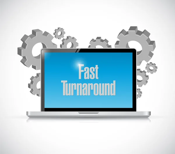 Fast turnaround technology sign — Stock Photo, Image