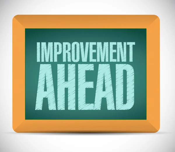 Improvement ahead board sign — Stock Photo, Image