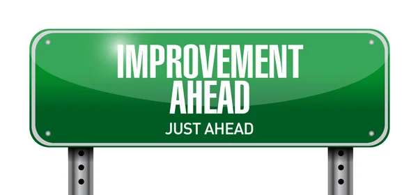 Improvement ahead road sign illustration design — Stock Photo, Image