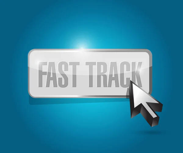 Fast track button sign concept — Stock Photo, Image