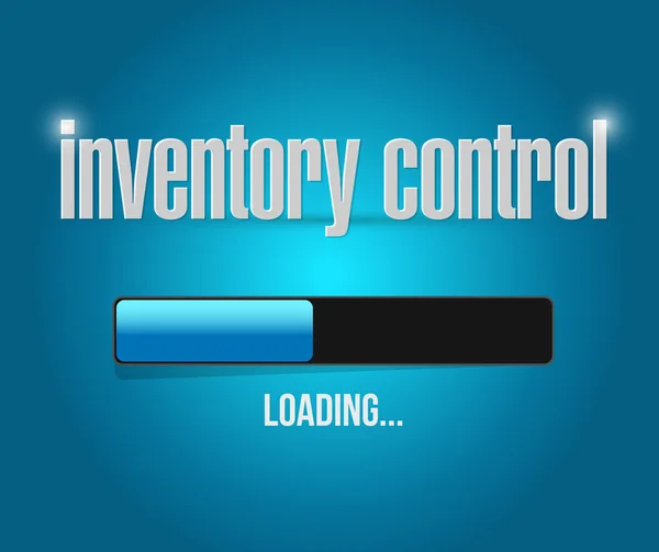 Inventory control loading bar sign concept — Stock Photo, Image