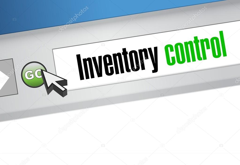 inventory control browser sign concept