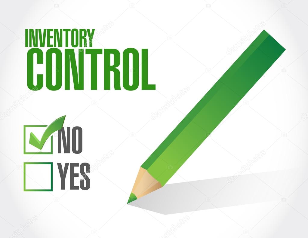 no inventory control approval sign concept