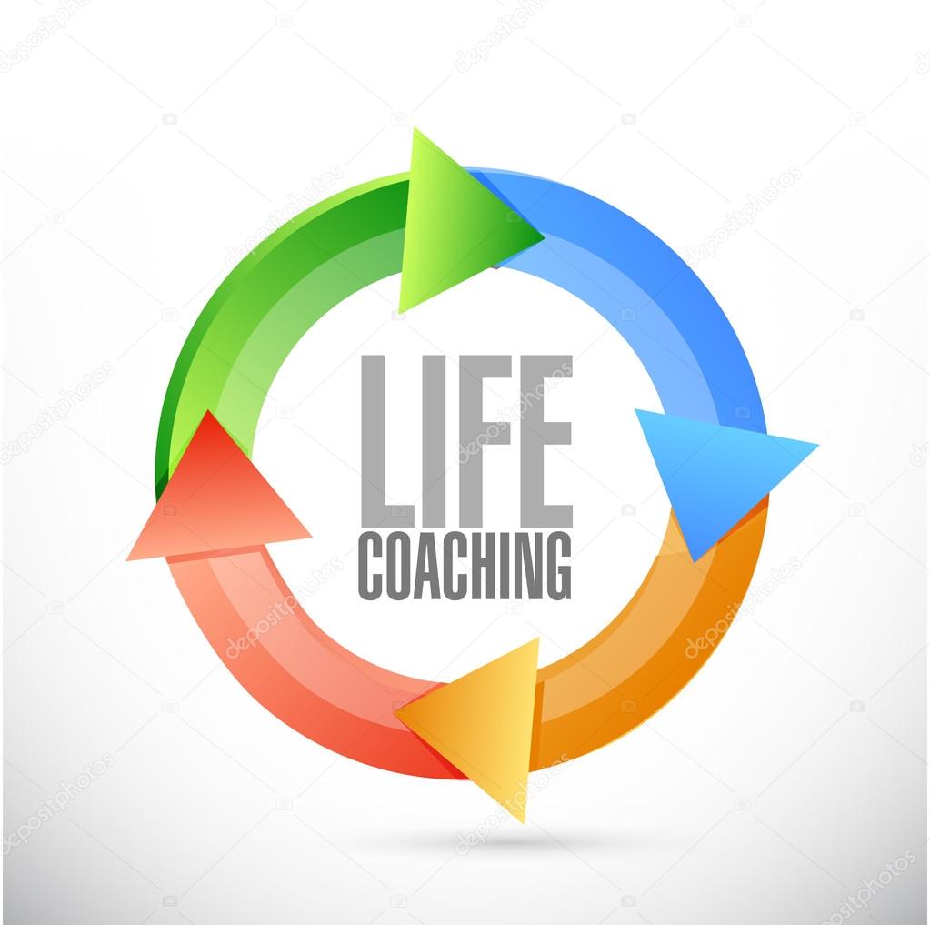 life coaching cycle sign concept