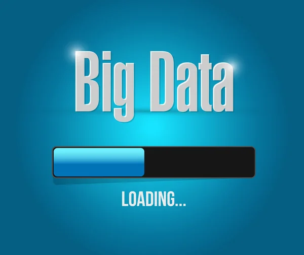 Big data loading update bar sign concept — Stock Photo, Image