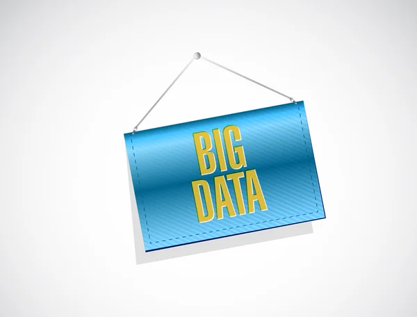 Big data banner sign concept — Stock Photo, Image