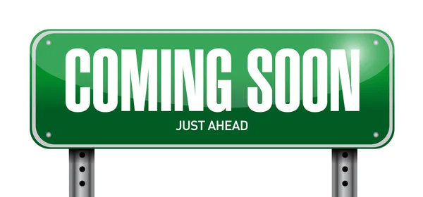 Coming soon street sign concept — Stock Photo, Image