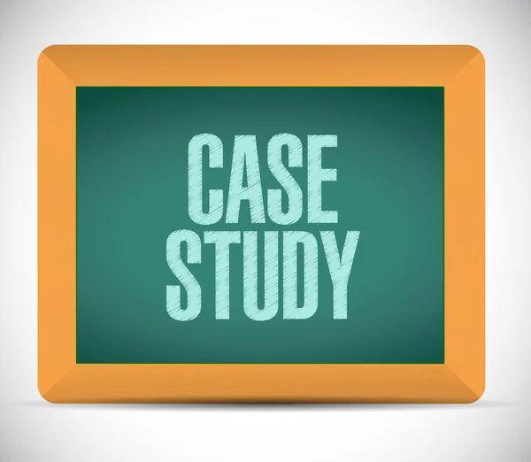 Case study board sign concept — Stock Photo, Image