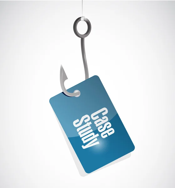 Case study hook tag sign concept — Stock Photo, Image
