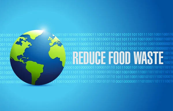 Reduce food waste international globe sign concept — Stock Photo, Image