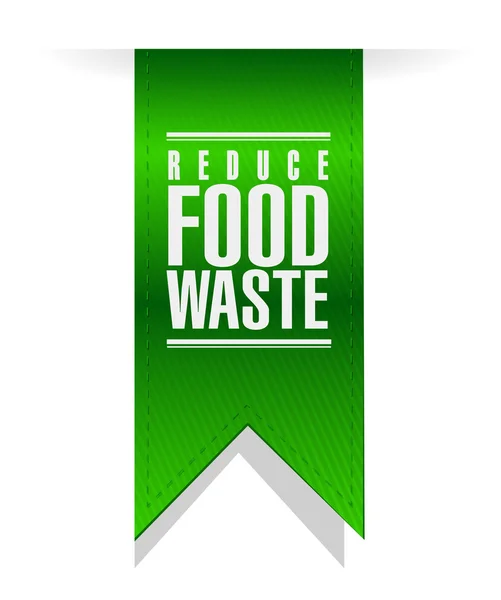 Reduce food waste banner sign — Stock Photo, Image