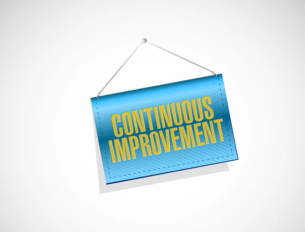 Continuous improvement banner sign concept — Stock Photo, Image