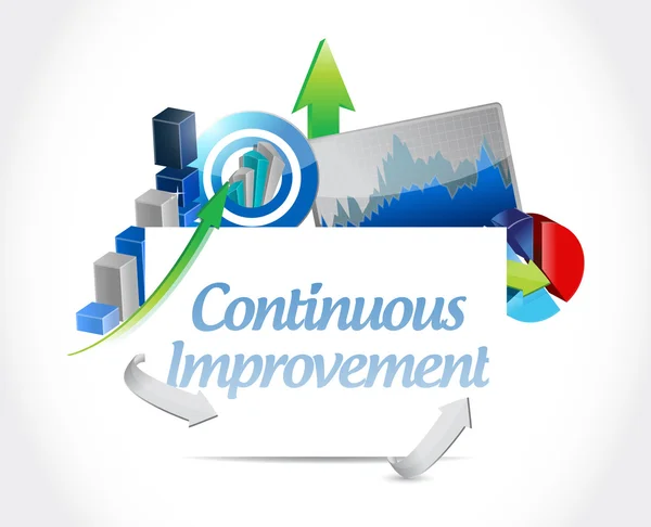 Continuous improvement business — Stock Photo, Image