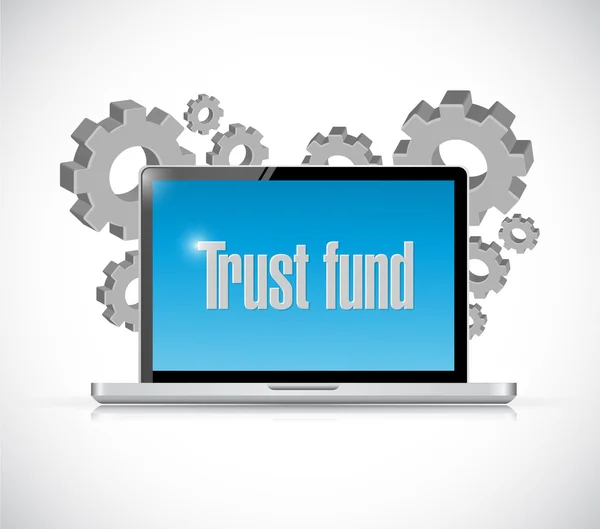 Trust fund technology sign concept — Stock Photo, Image