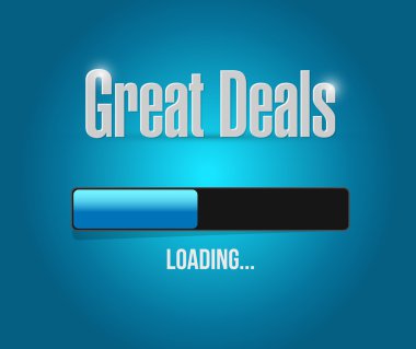 great deals search bar sign concept clipart