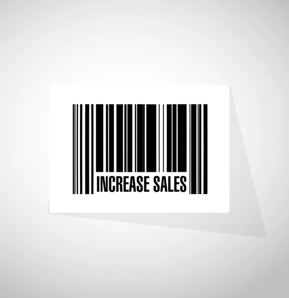 Increase sales barcode sign concept — Stock Photo, Image