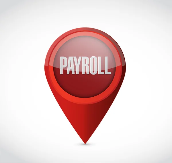 Payroll aanwijzer teken-conceptontwerp illustratie — Stockfoto