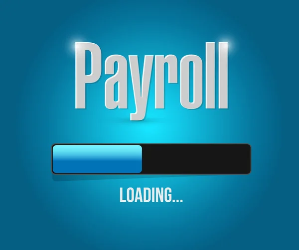 Payroll loading bar sign concept illustration — Stock Photo, Image