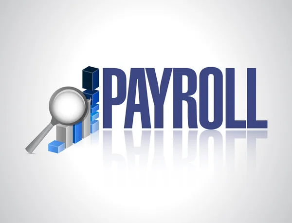 Payroll business graph sign concept — Stock Photo, Image