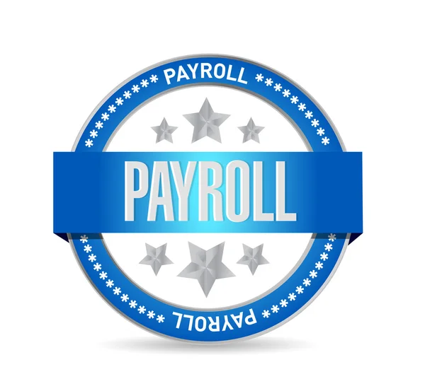 Payroll seal sign concept illustration — Stock Photo, Image