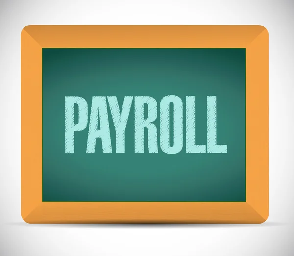 Payroll board sign concept illustration — Stock Photo, Image