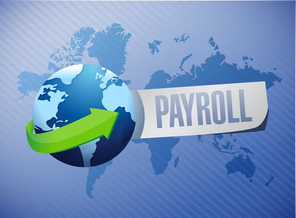 Payroll international sign concept illustration — Stock Photo, Image