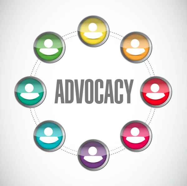 Advocacy people sign concept — Stock Photo, Image