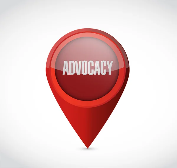 Advocacy pointer sign concept illustration — Stock Photo, Image