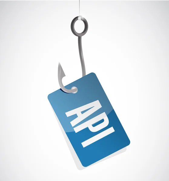 Api hook tag sign concept illustration design — Stock Photo, Image