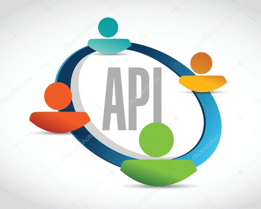 Api people network sign concept