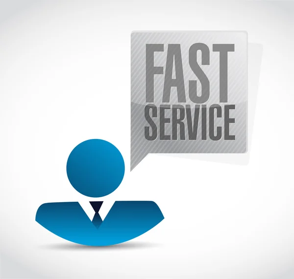 Fast service avatar sign concept illustration — Stock Photo, Image