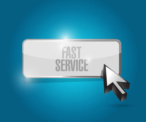 Fast service button sign concept — Stock Photo, Image