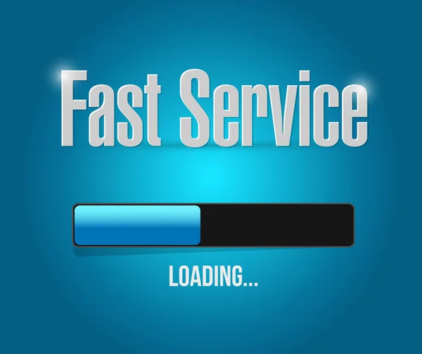 Servicio rápido carga barra signo concepto — Foto de Stock
