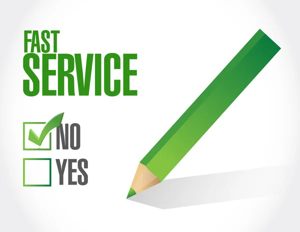 No fast service seal sign concept — Stock Photo, Image