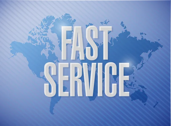 Fast service international sign concept — Stock Photo, Image