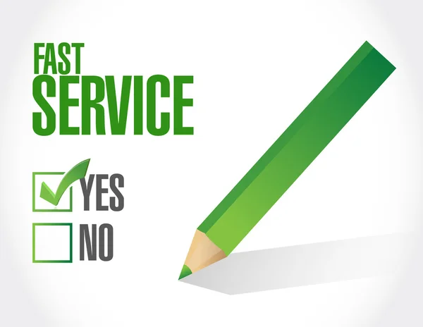 No fast service sign concept illustration — Stock Photo, Image