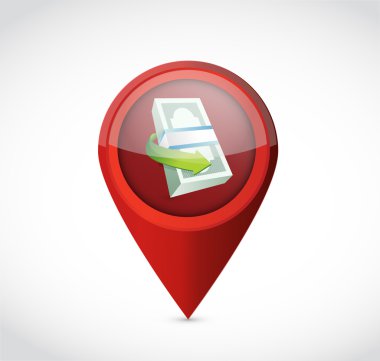 para işaretçi işareti kavramı illüstrasyon