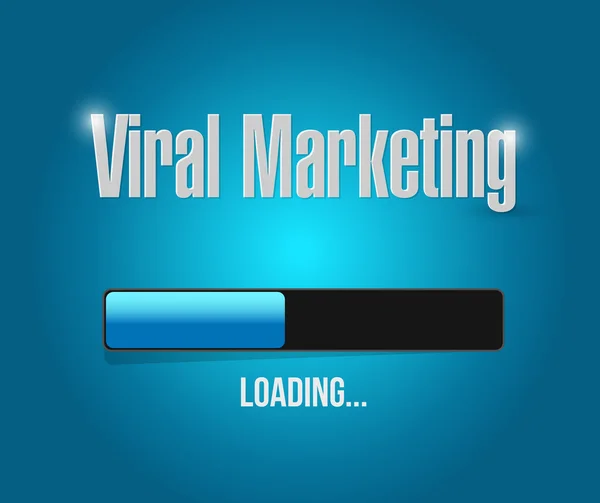 Concepto de signo de barra de carga de comercialización viral — Foto de Stock