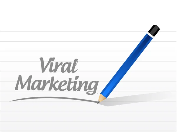 Conceito de sinal de mensagem de marketing viral — Fotografia de Stock