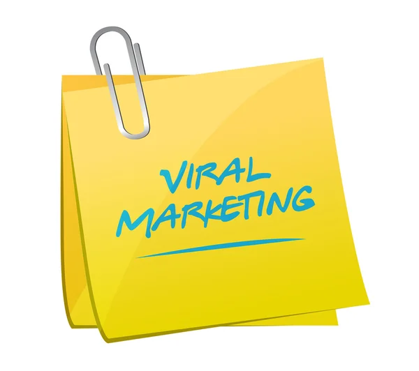 Marketing viral post signo concepto ilustración —  Fotos de Stock