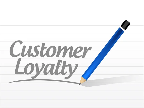 Customer loyalty mesage sign concept — Stock Photo, Image