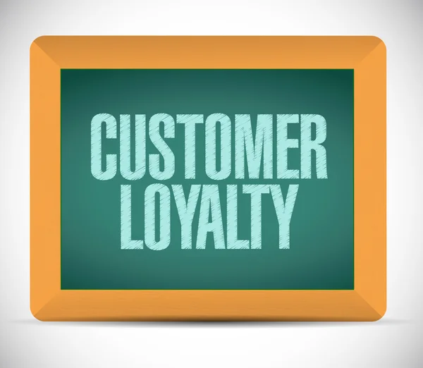 Customer loyalty board sign concept — Stock Photo, Image